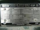 Used Patterson Kelley twin shell blender, 2 cu ft stainless steel construction