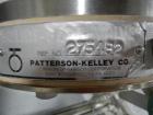 Used Patterson Kelley twin shell blender, 2 cu ft stainless steel construction