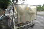 Used Patterson-Kelley Twin Shell Blender, 10 Cubic Feet. Stainless steel construction. Maximum material density 70 pounds per cubic foot. Designed for liquid feed intensifier bar with drive less bar,...