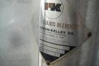 Used Patterson-Kelley Twin Shell Blender, 10 Cubic Feet. Stainless steel construction. Maximum material density 70 pounds per cubic foot. Designed for liquid feed intensifier bar with drive less bar,...