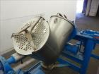 Used Patterson-Kelley twin Shell Dry Blender, 2 Cubic Feet, 316 Stainless Steel