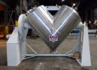 Used Patterson Kelley Twin Shell Dry Blender, 60 Cubic Feet Capacity, 304 Stain