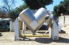 Used Patterson-Kelley Twin Shell Blender – 50 Cu. Ft., 304 SS, 5 HP Motor, Butterfly Valve