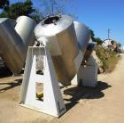 Used Patterson-Kelley Twin Shell Blender – 50 Cu. Ft., 304 SS, 5 HP Motor, Butterfly Valve