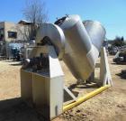 Used Patterson-Kelley Twin Shell Blender – 50 Cu. Ft., 304 SS, 5 HP Motor, Butterfly Valve