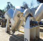 Used Patterson-Kelley Twin Shell Blender – 50 Cu. Ft., 304 SS, 5 HP Motor, Butterfly Valve