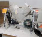 Used- Patterson-Kelley Twin Shell Dry V-Blender, 8 Quart Capacity