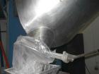 USED: Patterson Kelley type 50 cu ft stainless steel V blender. Stainless steel shell, painted support stands with extensions providing approximately 54