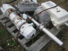 USED: 20 cu ft Patterson Kelley twin shell blender, stainless steelconstruction. Rated 65#/cu ft max material density, with liquid feedintensifier bar with drive and main drive on stands.