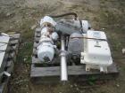 USED: 20 cu ft Patterson Kelley twin shell blender, stainless steelconstruction. Rated 65#/cu ft max material density, with liquid feedintensifier bar with drive and main drive on stands.
