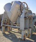 Used Stainless Steel Patterson Kelley Twin Shell Liquid Solids Blender, 75 Cu F