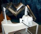 Used Patterson Kelley Twin Shell Dry Blender, .26 cubic feet (8 quart) capacity, 304 stainless steel. (2) 7-1/2