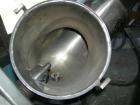 Used Patterson Kelley Twin Shell Dry Blender, .26 Cubic Foot Capacity (8 Quart), 304 Stainless Steel. Max material density 210 lbs per cubic foot. (2) 7 1/2