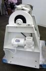 Used Patterson-Kelley Twin Shell Liquid-Solids Blender, 1 Cubic Foot Capacity, 304 Stainless Steel. Maximum material density 60 pounds per cubic foot. Solids bar with spray nozzle, driven by a 2hp, 3...