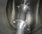 Used Patterson Kelly Twin Shell Liquid Solids Blender, 40 Cubic Feet Capacity, 304 Stainless Steel. Maximum material density 65 pounds per cubic foot. (2) 17-1/2
