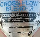 Used- Stainless Steel Patterson Kelly Twin Shell Cross Flow Blender, 10 Cubic Fe
