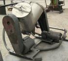USED: Patterson Kelley twin shell blender, 16 quart capacity (.52 cubic feet), 304 stainless steel. Max material density approximately 325 pounds per cubic foot. (2) 9