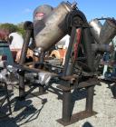 USED: Patterson Kelley Twin Shell Blender, 10 cubic foot capacity, 304 stainless steel.Max material density approximately 70 pounds per cubic foot.(2) 18