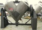 USED: Patterson Kelley twin shell blender, 40 cubic foot capacity, 304 stainless steel. Max material density 82 pounds per cubic foot. (2) 18