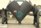 USED: Patterson Kelley twin shell blender, 125 cubic feet capacity, 304 stainless steel. Max material density 50 pounds per cubic foot. (2) 18