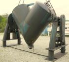 USED: Patterson Kelley twin shell blender, 125 cubic feet capacity, 304 stainless steel. Max material density 50 pounds per cubic foot. (2) 18