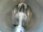 USED: Patterson Kelley twin shell liquid solids blender, 1 cubic foot working capacity, 304 stainless steel. Max material density 70 pounds per cubic foot. (2) 11