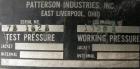 USED: Patterson Industries double cone Thoroblender, 164 cubic foot working capacity, 234 total, carbon steel. Approximate 96