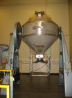 USED: Paul O Abbe Rota Cone Blender, 82 cubic foot total capacity, 50 cubic foot working capacity. 304 stainless steel. 66