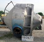 Used Stainless Steel Paul O Abbe Rota Cone Blender, Model RCB108H. 227 Cubic fe