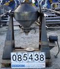 Used- Stainless Steel Paul O Abbe Rota Cone Blender, 2.5 Cubic Feet Working Capacity, 3.9 Total