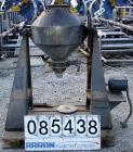 Used Stainless Steel Paul O Abbe Rota Cone Blender, 2.5 Cubic Feet Working Capacity, 3.9 Total