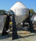 Used Paul O Abbe Rota Cone Blender, 70 Cubic Feet Working Capacity, 108 Total, 316 Stainless Steel. 72
