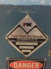 Used Patterson-Kelley Twin Shell Dry Blender, 3 Cubic Foot Capacity, Stainless Steel. 60 Pounds per Cubic Foot Maximum Material Density with Intensifier Bar and Controls. 16.5