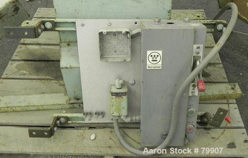 Used Alsteele Double Drum Tumbler, Carbon Steel. Can accept drums approximately 20" diameter x 36" tall. Driven by a 3/4 HP, 3/60/230/460 Volt, 1725 RPM XP motor thru reducer. Includes start/stop con...