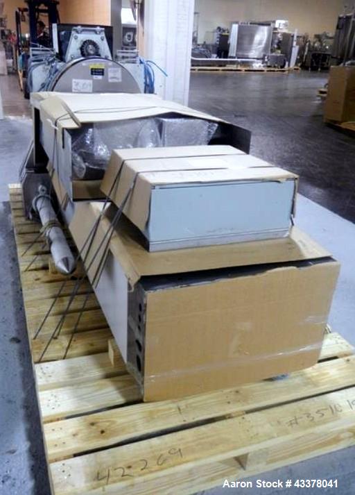 Used LB Bohle bin blender, model PM2000, stainless steel construction, post mounted design, 1500 kg capacity, designed to handle up to 2000 liter bins, 460 volt with operator interface control panel,...