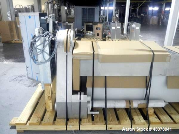 Used LB Bohle bin blender, model PM2000, stainless steel construction, post mounted design, 1500 kg capacity, designed to handle up to 2000 liter bins, 460 volt with operator interface control panel,...