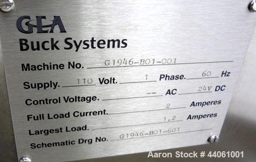 Used GEA IBC Buck Systems Blending and Containment Mixer, Model SP15