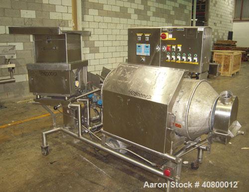 Used Heavy Duty Products Seasoning System, Model OMS99, Consisting Of: (1) Acrison feeder, model 610 approximately 1 1/2" diameter x 42" long stainless steel tube and screw, includes controller. (1) ...