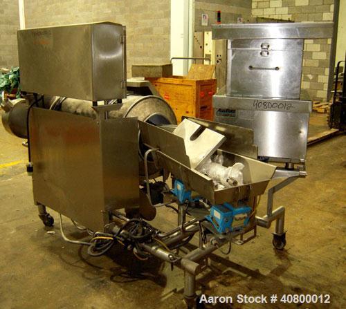Used Heavy Duty Products Seasoning System, Model OMS99, Consisting Of: (1) Acrison feeder, model 610 approximately 1 1/2" diameter x 42" long stainless steel tube and screw, includes controller. (1) ...