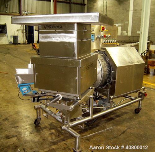 Used Heavy Duty Products Seasoning System, Model OMS99, Consisting Of: (1) Acrison feeder, model 610 approximately 1 1/2" diameter x 42" long stainless steel tube and screw, includes controller. (1) ...