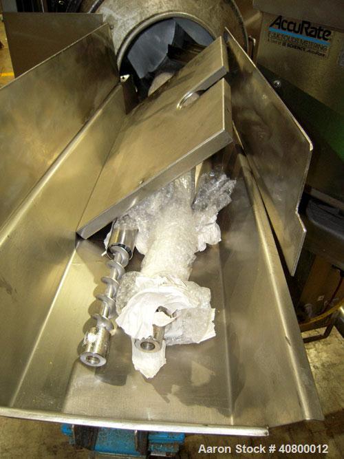 Used Heavy Duty Products Seasoning System, Model OMS99, Consisting Of: (1) Acrison feeder, model 610 approximately 1 1/2" diameter x 42" long stainless steel tube and screw, includes controller. (1) ...