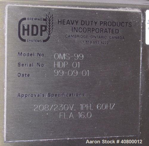 Used Heavy Duty Products Seasoning System, Model OMS99, Consisting Of: (1) Acrison feeder, model 610 approximately 1 1/2" diameter x 42" long stainless steel tube and screw, includes controller. (1) ...