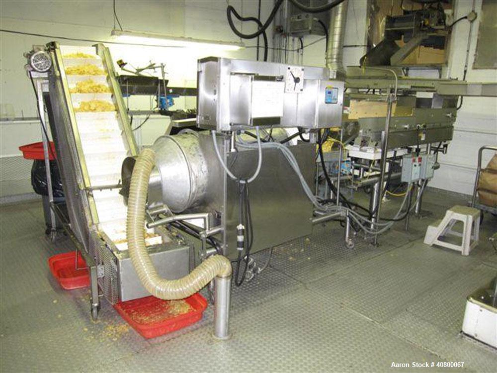 Used Heavy Duty Products Seasoning System, model OMS99, consisting of: (1) Acrison feeder, model 610, approximately 1-1/2" diameter x 42" long stainless steel tube and screw, includes controller. (1)...
