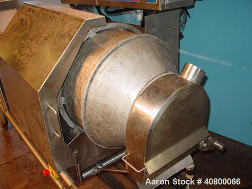 Used Heavy Duty Products Seasoning System, consisting of: (1) Acrison feeder, model 610, approximately 1 1/2" diameter x 42" long stainless steel tube and screw, includes controller. (1) Syntron vibr...