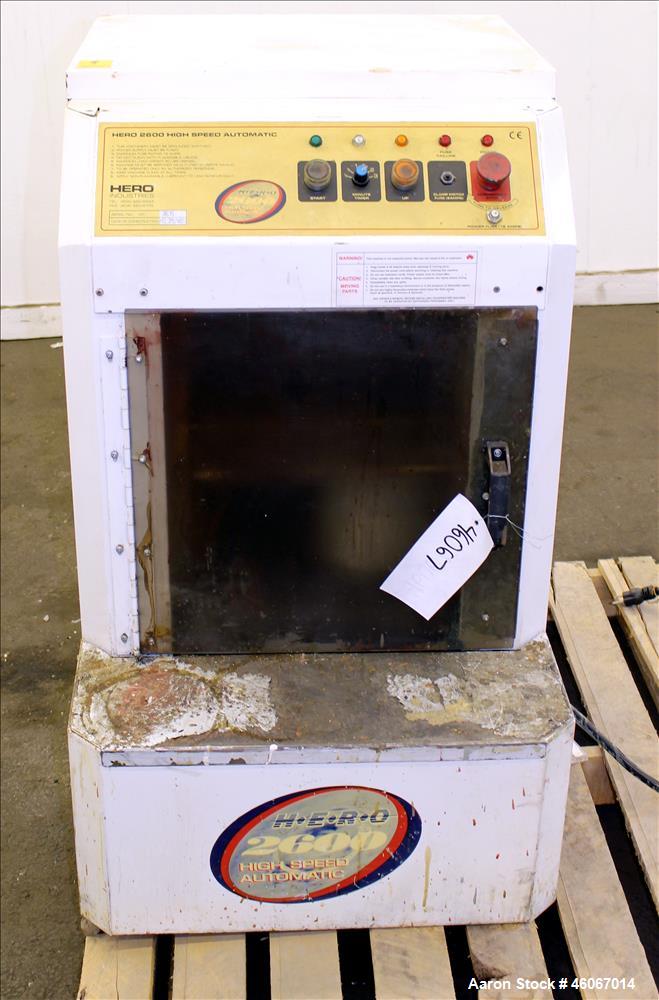 Used Hero Industries 2600 High Speed Automatic Paint Shaker. Maximum load weight 80 pounds. 1/60/110/115 volt. Built 1999. Serial# MT-003615.
