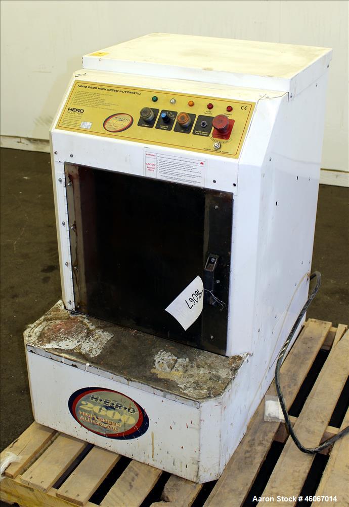 Used Hero Industries 2600 High Speed Automatic Paint Shaker. Maximum load weight 80 pounds. 1/60/110/115 volt. Built 1999. Serial# MT-003615.