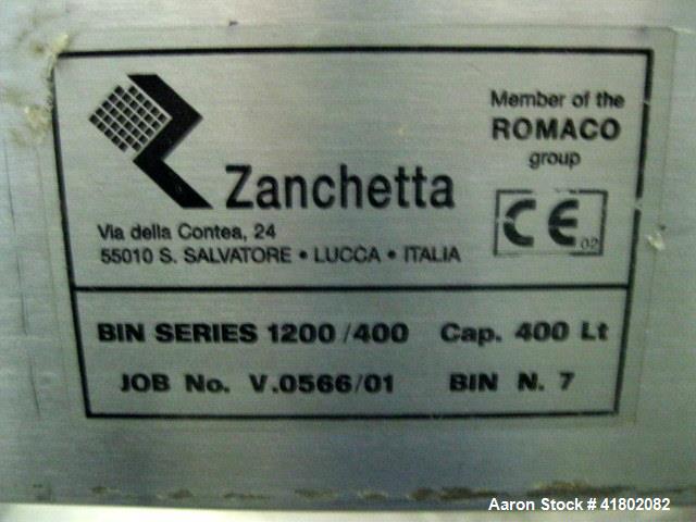 Used Zanchetta (IMA) Bin Blender, Model CANGURO TUMBLER, Model 500 FS