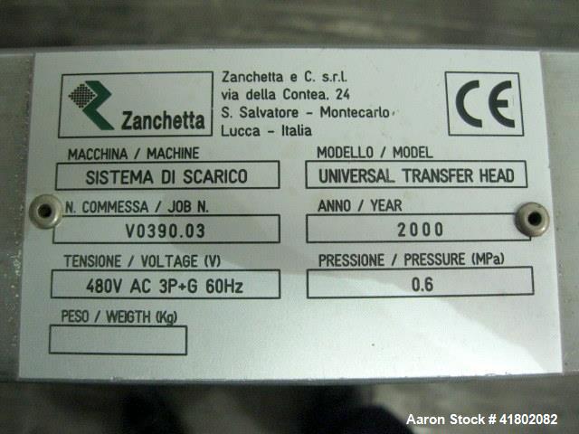 Used Zanchetta (IMA) Bin Blender, Model CANGURO TUMBLER, Model 500 FS