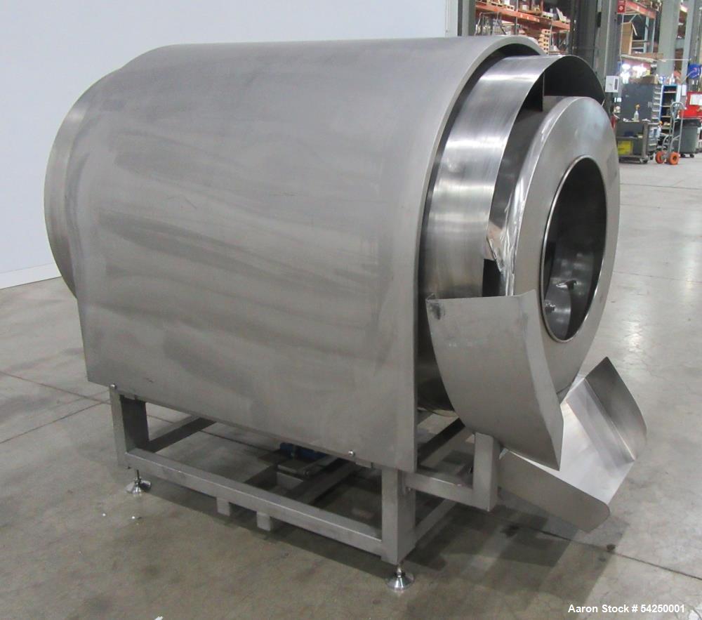 Used Shanghai Junyu JYC-500 Coating Drum for Sale – Stainless Steel, 1.5 HP Motor