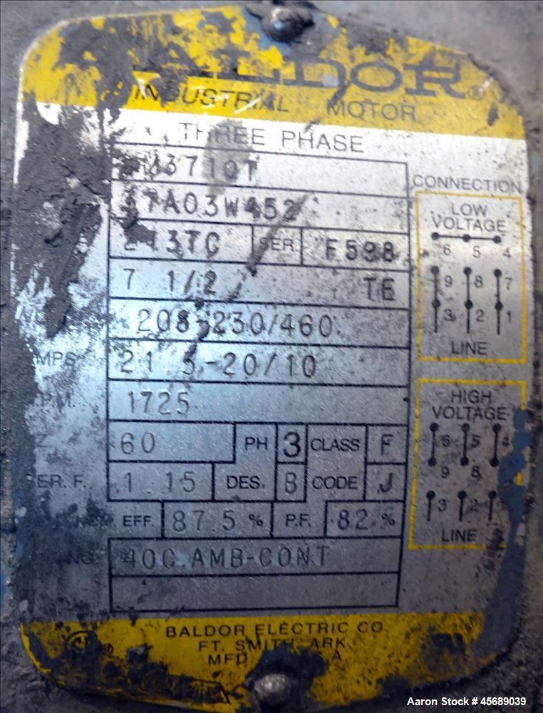 Used Metalcraft Tote Tumbler, Model 31753. Includes (9) Stainless Steel Totes, 55" Wide x 27.5" Straight Side x 42.5" Cone. 43.5" x 43.5" Square Top Opening. Approximate 16" Bottom Outlet. Driven by ...